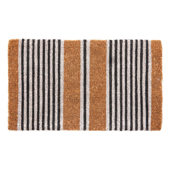 Nui Striped Coastal Coir Doormat