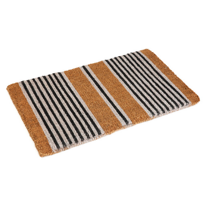 Nui Striped Coastal Coir Doormat