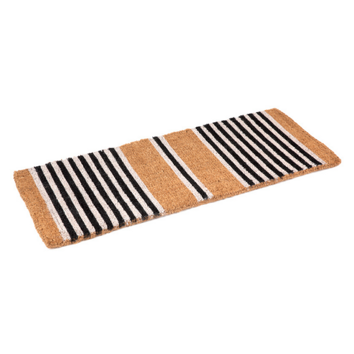 Nui Striped Coastal Coir Doormat