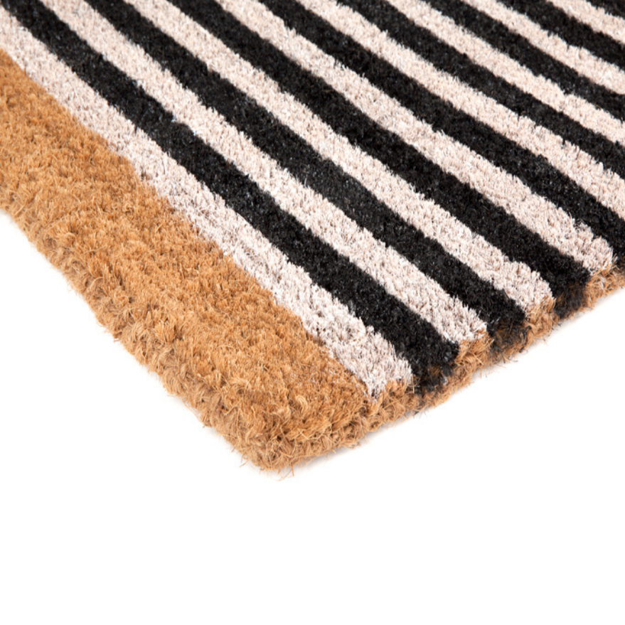 Nui Striped Coastal Coir Doormat