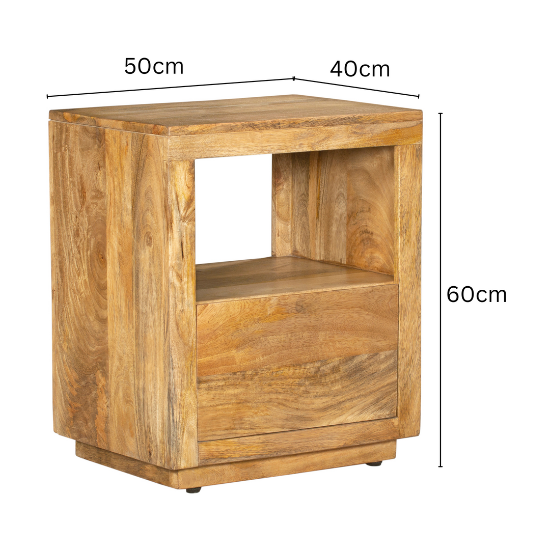 Nyra Bedside Table with 1 Drawer