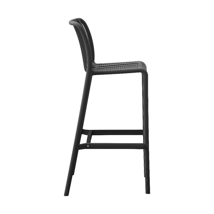 Bertioga Black Outdoor Barstool