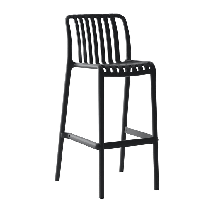 Bertioga Black Outdoor Barstool