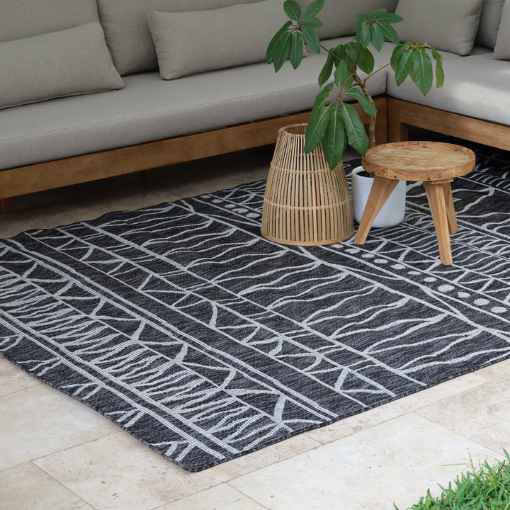 Perla Tribal Polypropylene Outdoor Rug - Fab Habitat , Outdoor Rugs, [product_size],