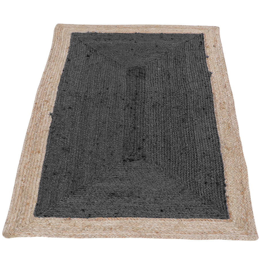 Phoenix Deep Grey Jute Area Rug