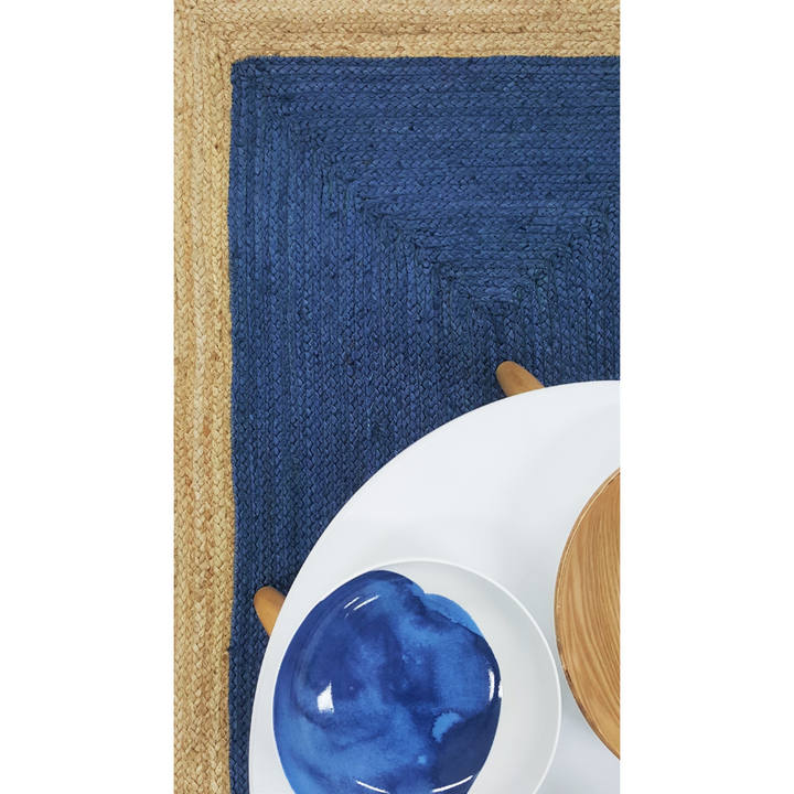 Phoenix Indigo Blue Jute Rug