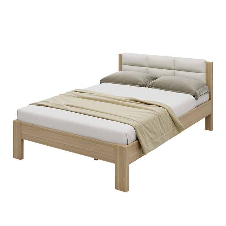 Raka Beige and Natural Queen Bed