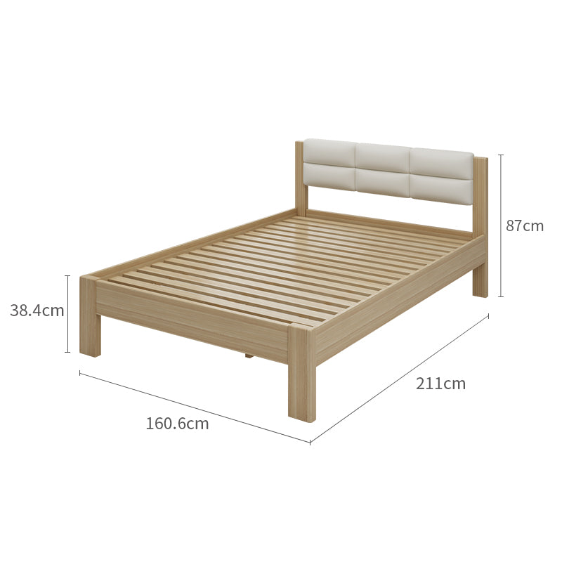 Raka Beige and Natural Queen Bed