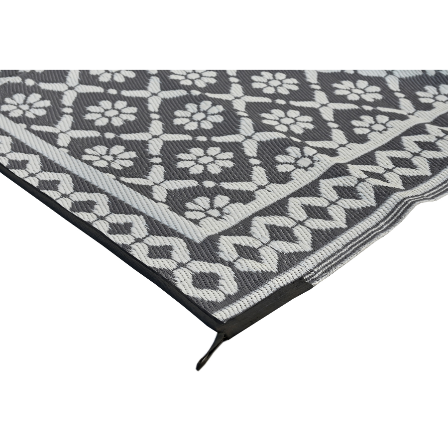 Ronda Grey Recycled Plastic Outdoor Rug