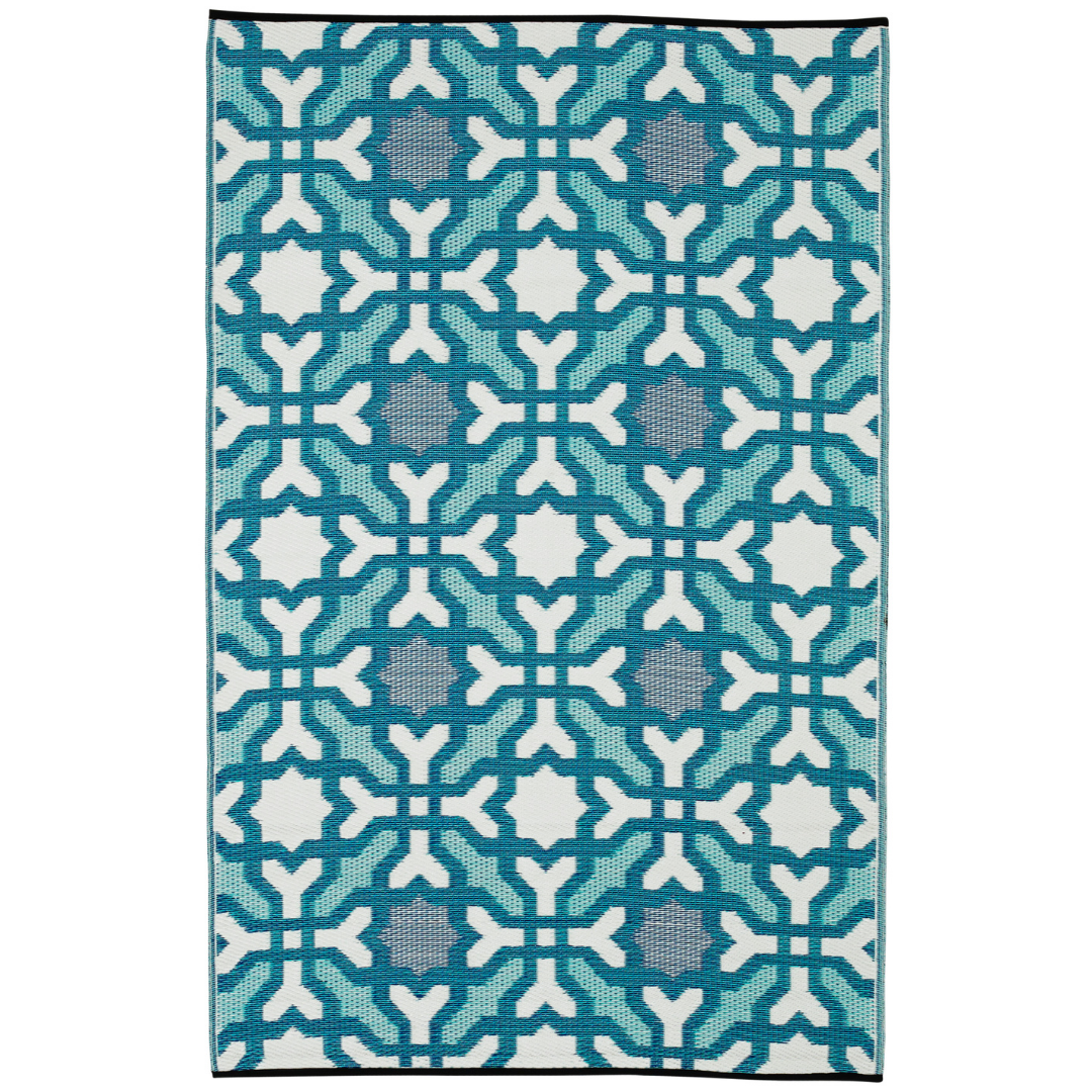 Seville Blue Multicoloured Modern Outdoor Area Rug