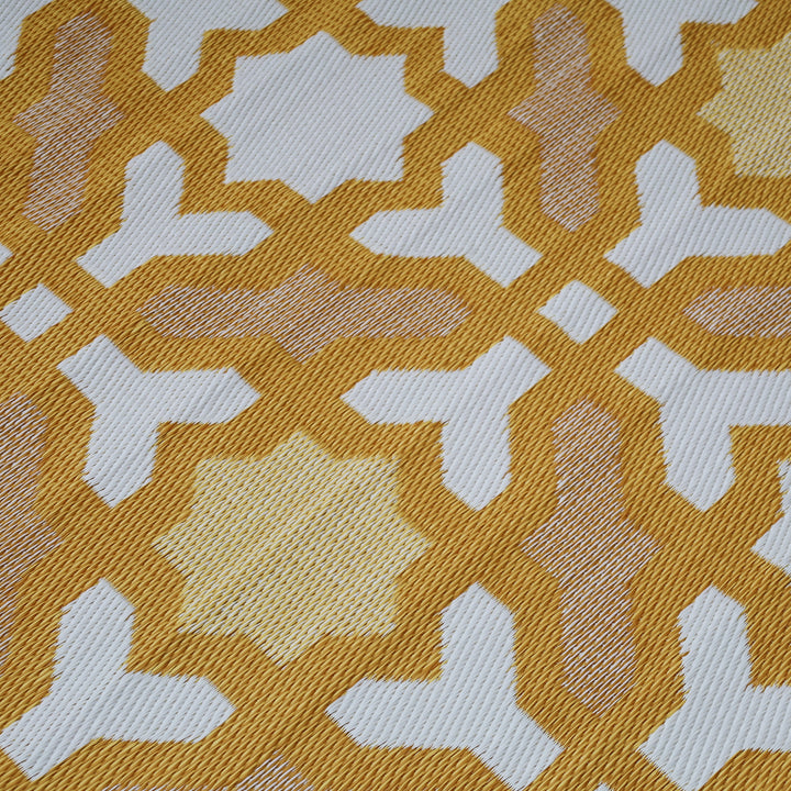 Seville Yellow Recycled Plastic Outdoor Rug