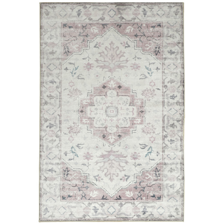 Shay Coral Foldable Large Machine Washable Rug