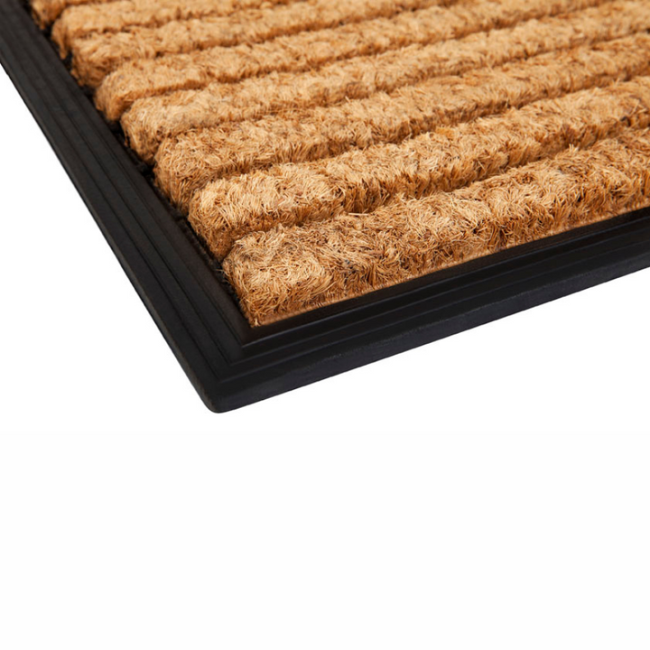 Stripes Rubber Bordered Coir Doormat