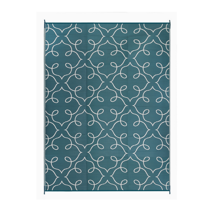 Syracuse Sea Green Floral Pattern Foldable Waterproof Large Camping Mat - 270x360 CM