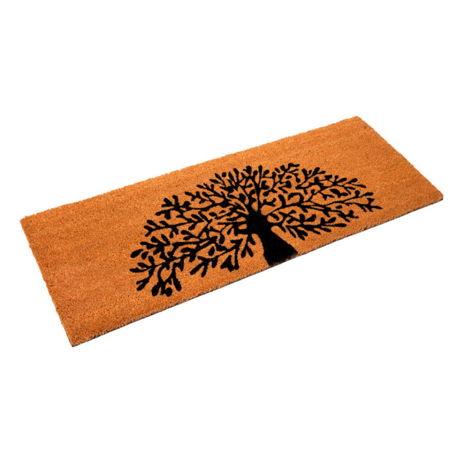 Tree Of Life PVC Backed Long Door Mat For Double Doors