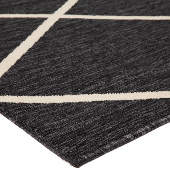 Tucson Black Diamond Large Indoor and Outdoor Rug