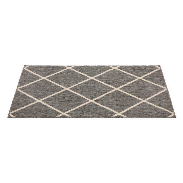 Tucson Grey Diamond Pattern Polypropylene Outdoor Rug