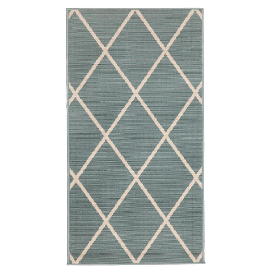 Tucson Aqua Green Polypropylene Outdoor Rug