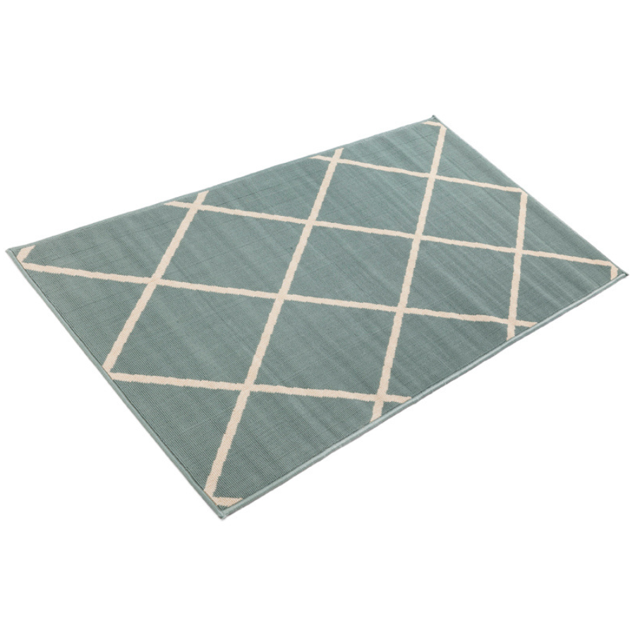 Tucson Aqua Green Polypropylene Outdoor Rug