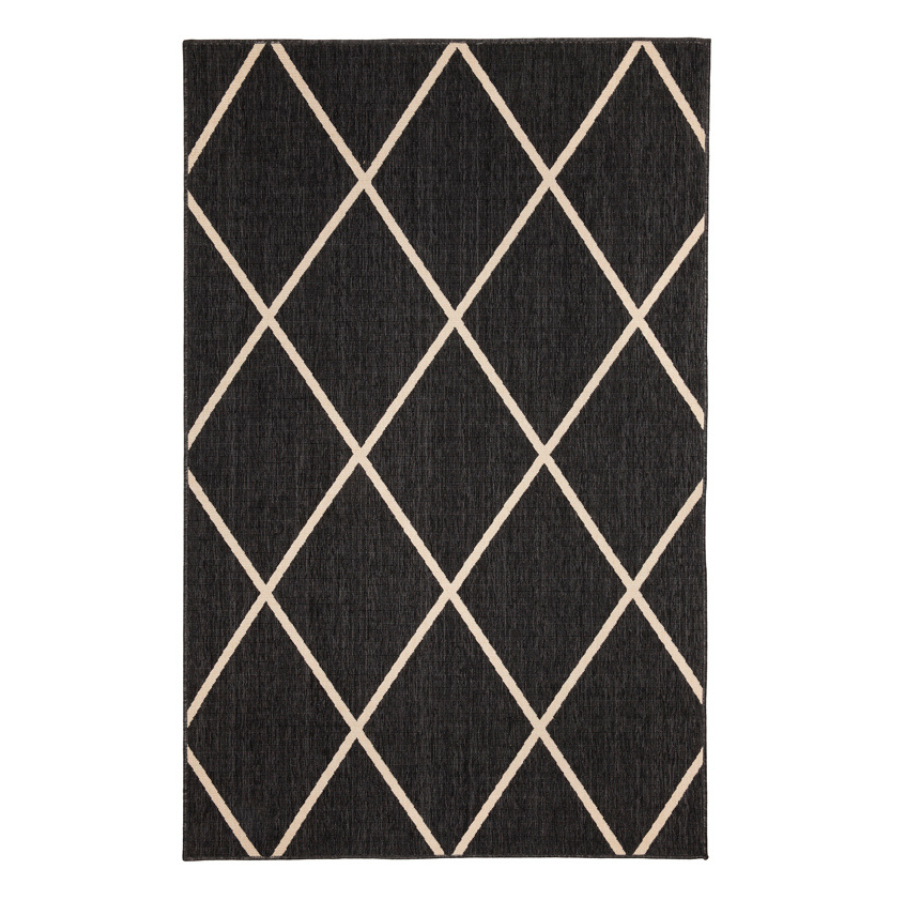 Tucson Black Outdoor Rug