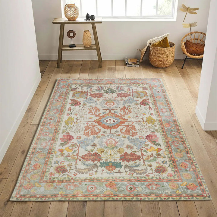 Vama Multicolour Machine Washable Extra-Large Carpet