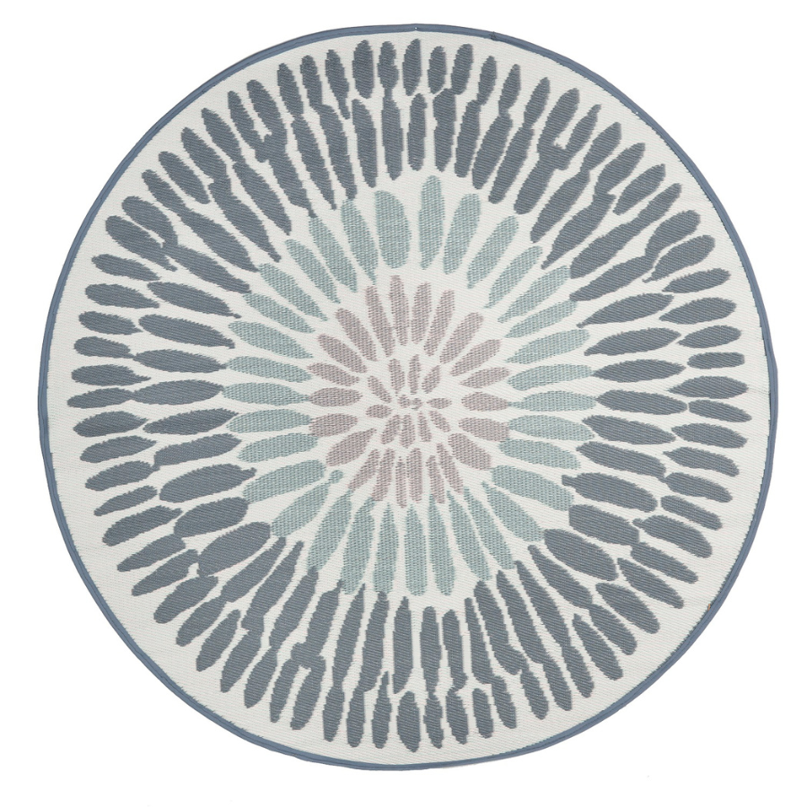 Azores Recycled Plastic Round Outdoor Rug