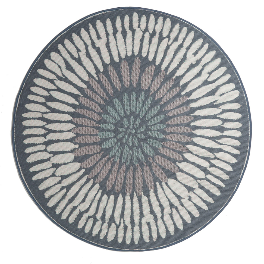 Azores Recycled Plastic Round Outdoor Rug