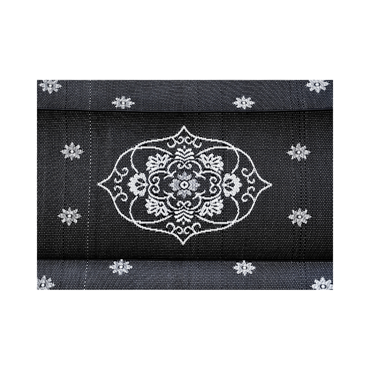 Oriental Black & White Traditional Foldable Waterproof Large Camping Mat - 270x360 CM - Camping Mats Fab Habitat