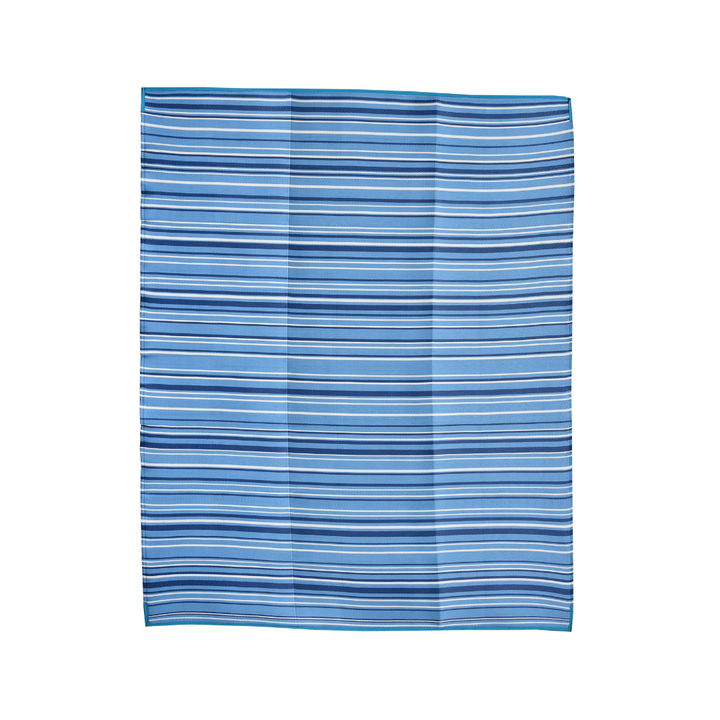 Zenith Blue Stripes Foldable Waterproof Large Camping Mat - 270x360 CM - Camping Mats Fab Habitat