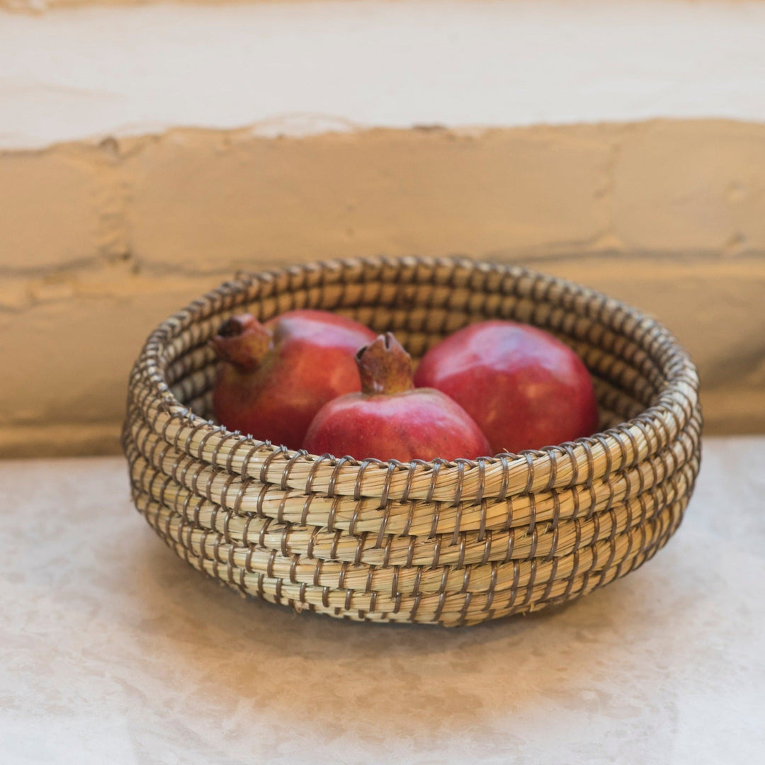 Set of 3 Kaisa Handmade Round Kaisa Grass Decorative Fruit Bowls - Decorative Bowls & Accents Fab Habitat