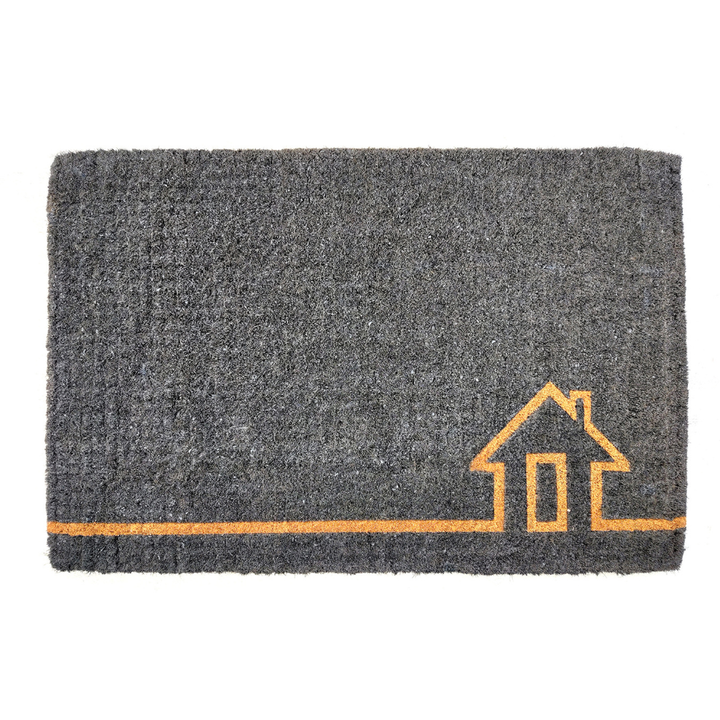 Ghar Grey Coir Doormat - Doormats Fab Habitat