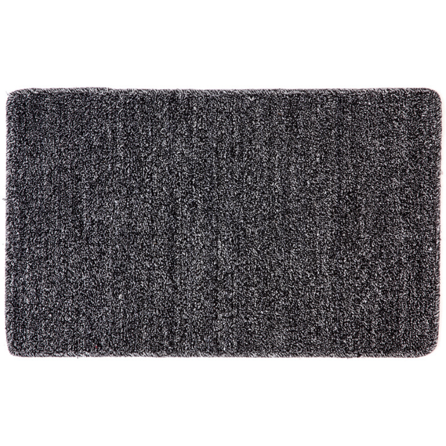 Polycot Black Bathroom Mat - Doormats Fab Habitat