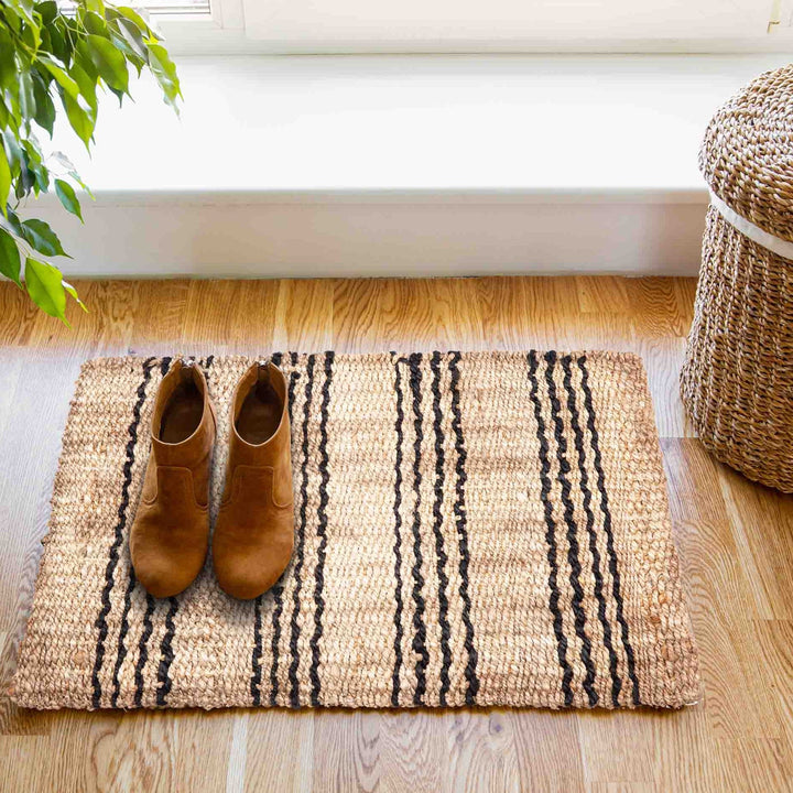 60 cm x 90 cm Sequoia Jute Door Mat - Doormats Fab Habitat