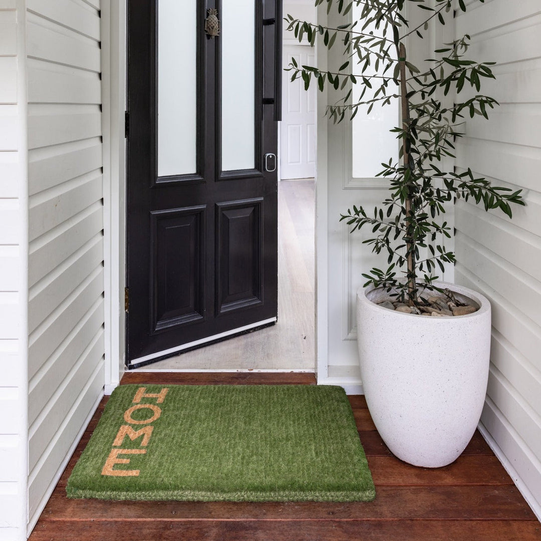 Green Home Thick 100% Coir Doormat - Doormats Fab Habitat