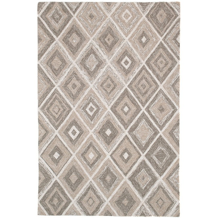 Alexandria Multicolour Beige Diamond P.E.T Indoor Outdoor Area Rug - Outdoor Rugs Fab Habitat