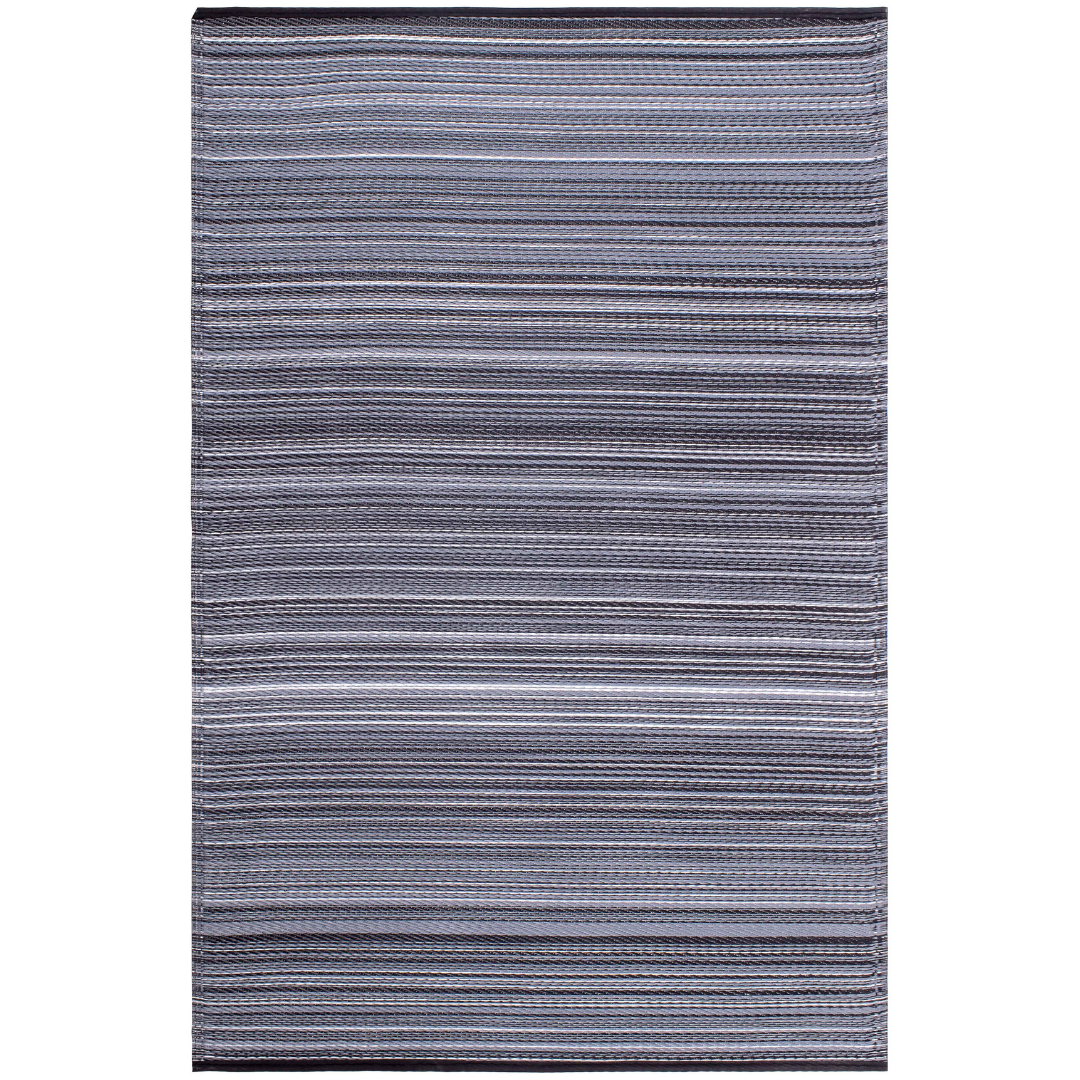 Cancun Midnight Modern Outdoor Rug - Recycled Plastic Rugs & Mats Fab Habitat