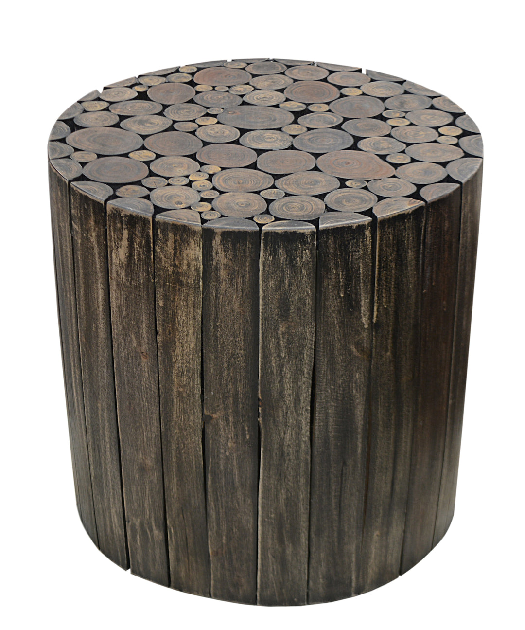 Musca Wooden Black Finish Side Table - Side Tables Fab Habitat