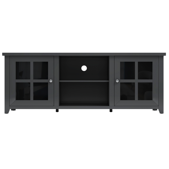 Pembroke Black 165cm Entertainment TV Unit - TV Units Fab Habitat