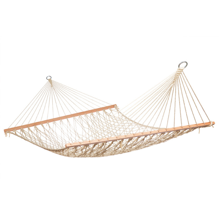 Cabo Polyester Rope Hammock Double - Cream - Hammocks Fab Habitat