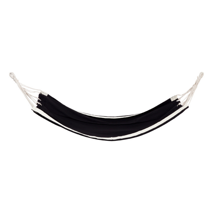 Verano Black with Cream Edges 100% Cotton Hammock - Hammocks Fab Habitat