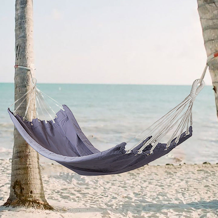 Verano Grey 100% Cotton Hammock - Hammocks Fab Habitat