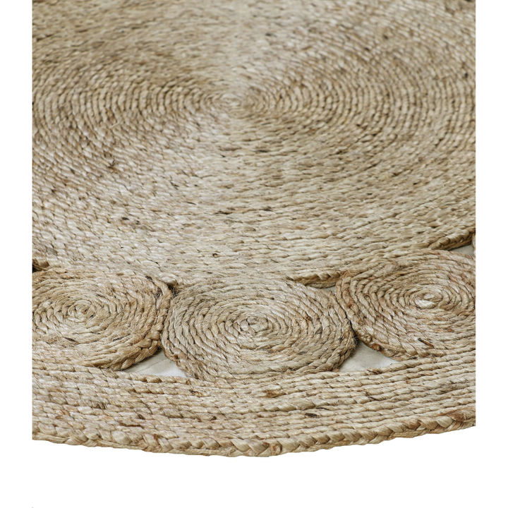 Mehak Round Jute Rug - Jute Rug Fab Habitat