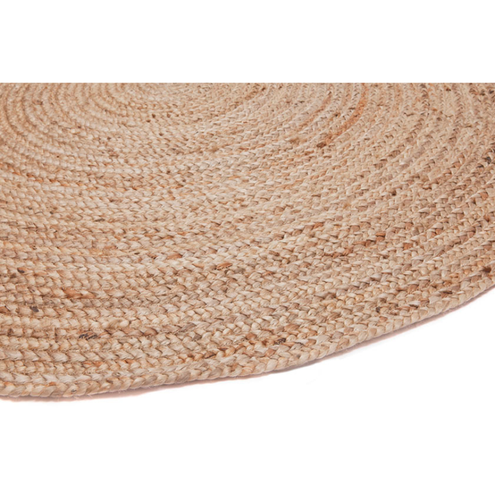 Phoenix Natural Round Jute Rug - Jute Rug Fab Habitat