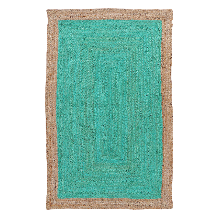 Phoenix Sea Green - Jute Rug Fab Habitat