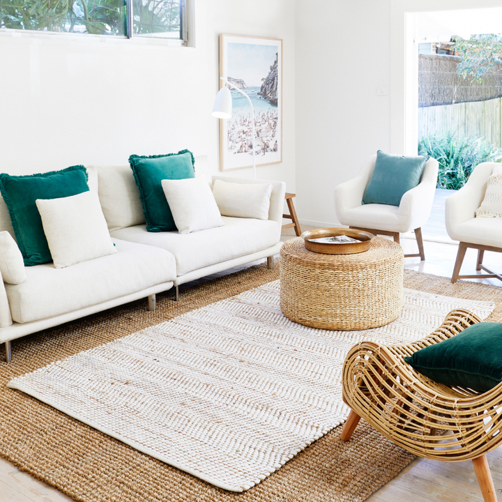 IBIS White Jute Rug - Jute Rug Fab Habitat