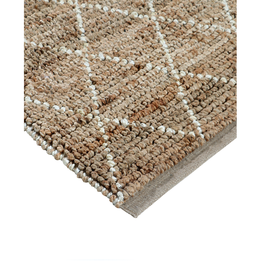 Anant White and Natural Diamond Jute Rug - Jute Rug Fab Habitat