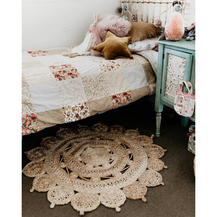 Mimosa Round Jute Rug - Jute Rugs Fab Habitat