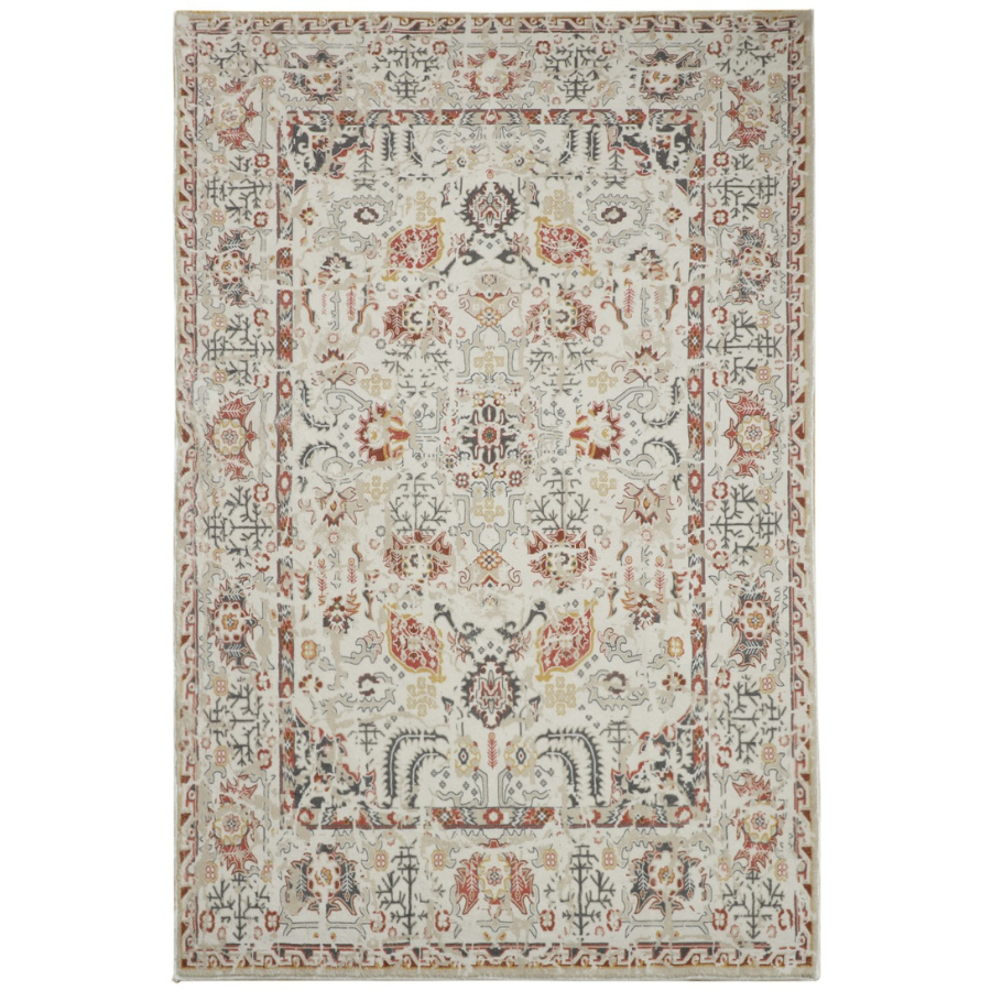 Lima Multicolour Traditional Machine Washable Extra-Large Rug - Machine Washable Rugs Fab Habitat