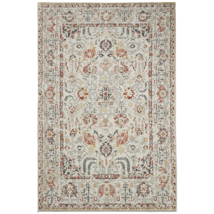 Lima Multicolour Traditional Machine Washable Rug - Machine Washable Rugs Fab Habitat