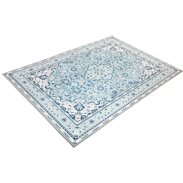 Rayie Blue Oriental Non Slip Rug - Non Slip Rugs Fab Habitat